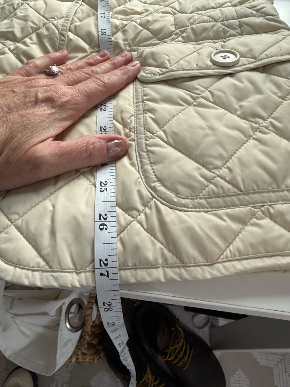 GAP Quilted Cream Utility Jacket brand new - Picture 6 of 8